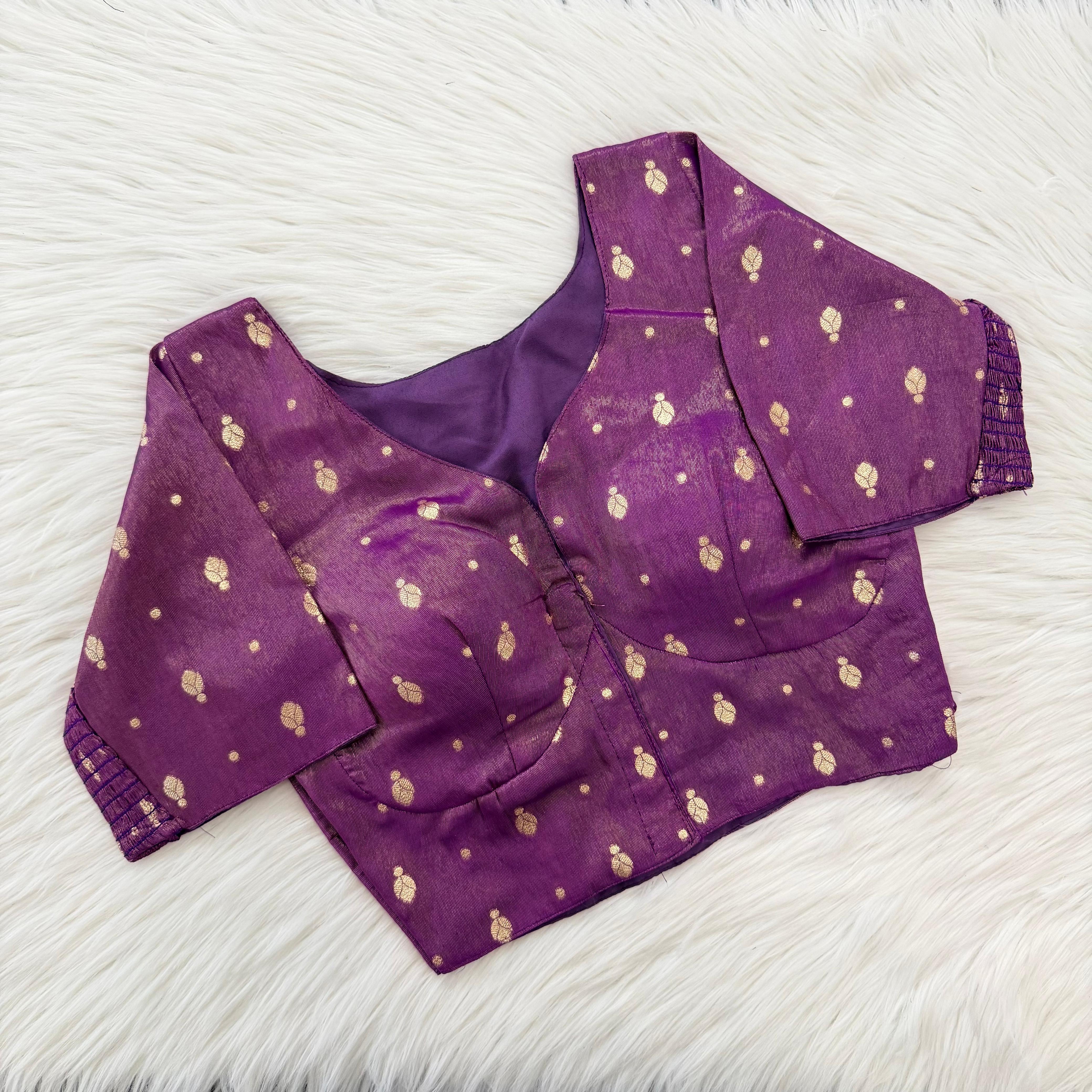 Banarasi Silk Flexible Side-Elastic Blouse